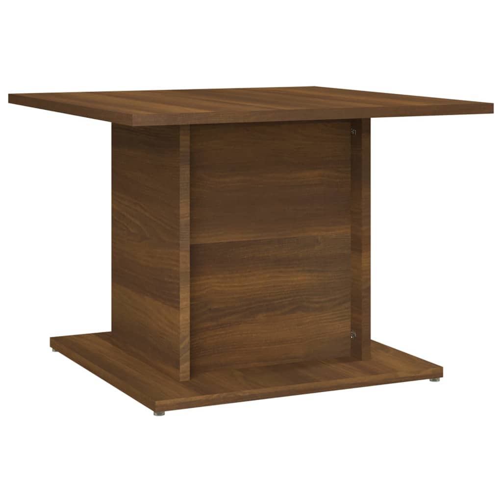 Coffee Table Brown Oak 55.5X55.5X40 Cm Engineered Wood Coffee Tables
