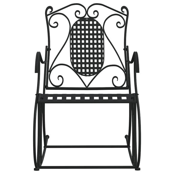 Rocking Bench 84 Cm Black Steel Benches