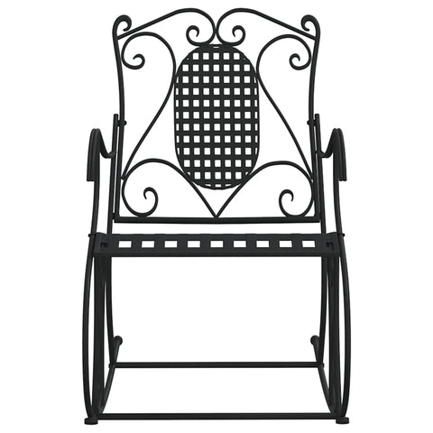 Rocking Bench 84 Cm Black Steel Benches