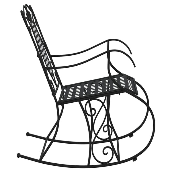 Rocking Bench 84 Cm Black Steel Benches