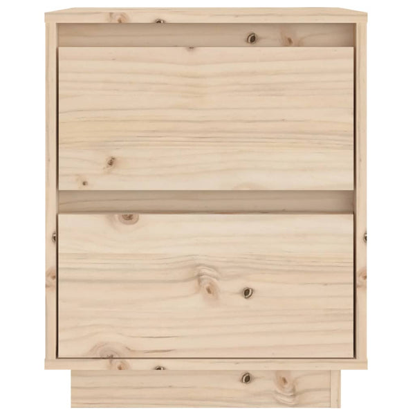 Bedside Cabinet 40X35x50 Cm Solid Wood Pine Bedside Tables