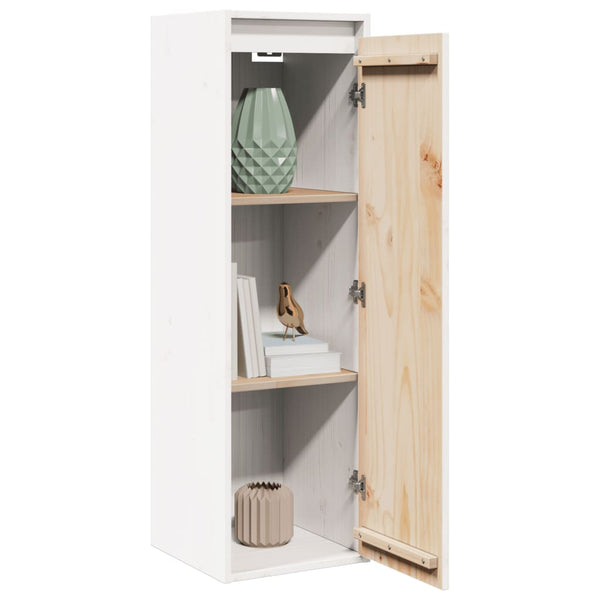 Wall Cabinet White 30X30x100 Cm Solid Wood Pine Cabinets & Cupboards