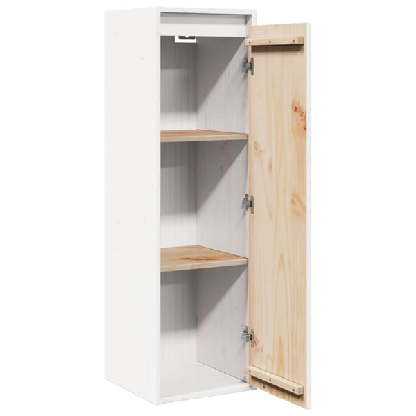 Wall Cabinet White 30X30x100 Cm Solid Wood Pine Cabinets & Cupboards
