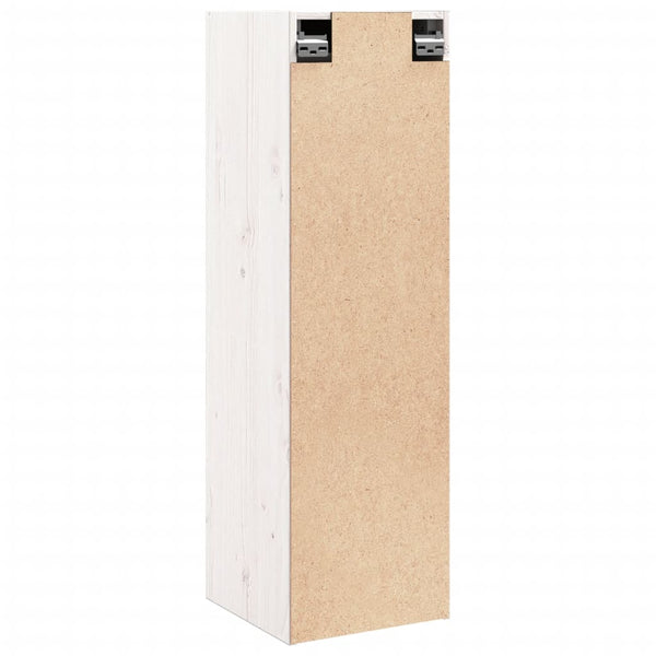 Wall Cabinet White 30X30x100 Cm Solid Wood Pine Cabinets & Cupboards