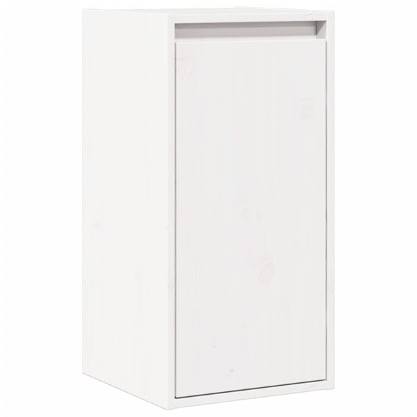 Wall Cabinet White 30X30x100 Cm Solid Wood Pine Cabinets & Cupboards