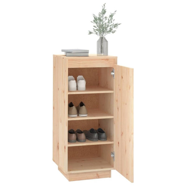 Shoe Cabinet 35X35x80 Cm Solid Wood Pine Shoe Cabinets