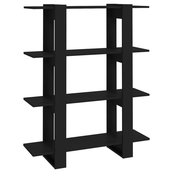 Vidaxl Book Cabinet/Room Divider Black 100X30x123.5 Cm Screens & Room Dividers