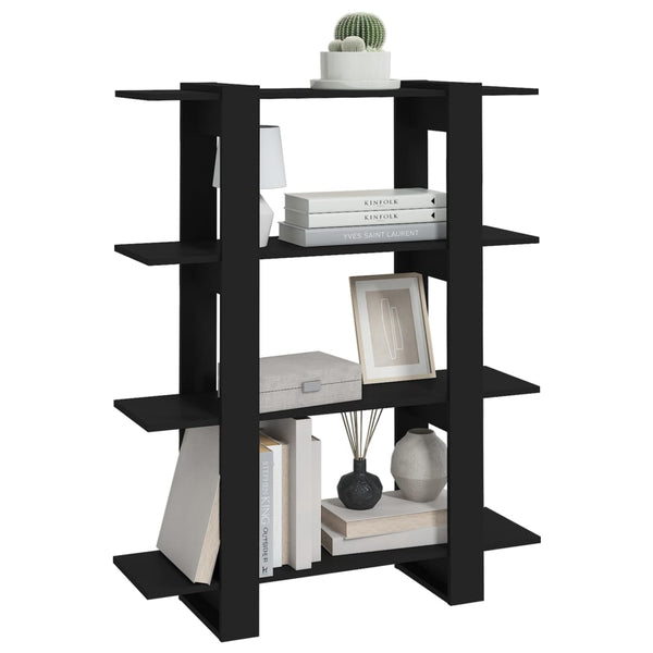 Vidaxl Book Cabinet/Room Divider Black 100X30x123.5 Cm Screens & Room Dividers