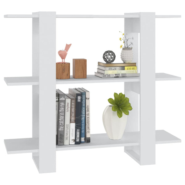Book Cabinet/Room Divider White 100X30x87 Cm Bookshelves