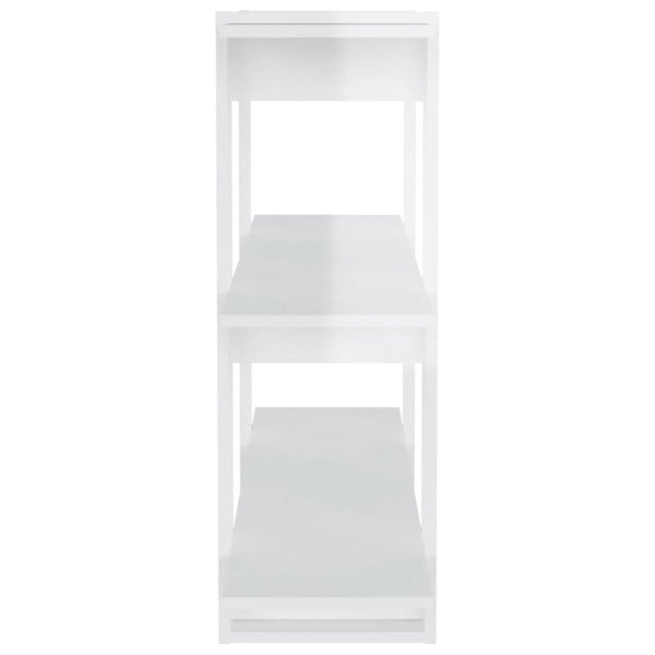 Book Cabinet/Room Divider High Gloss White 100X30x87 Cm Bookshelves