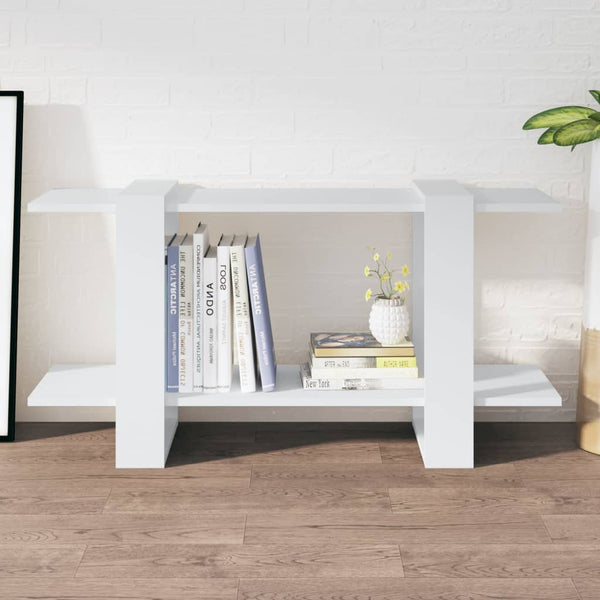 Book Cabinet White 100X30x51 Cm Engineered Wood Bookshelves
