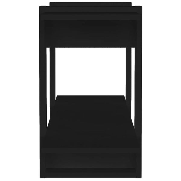 Book Cabinet Black 100X30x51 Cm Engineered Wood