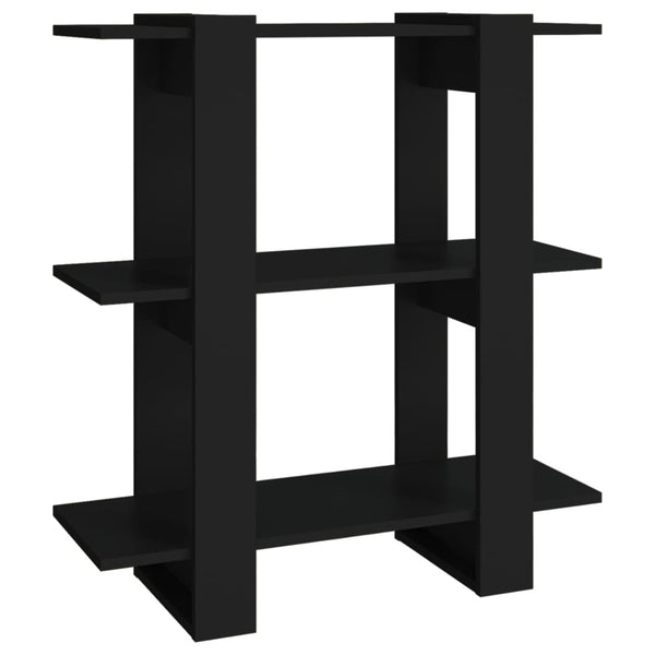 Book Cabinet/Room Divider Black 80X30x87 Cm Bookshelves