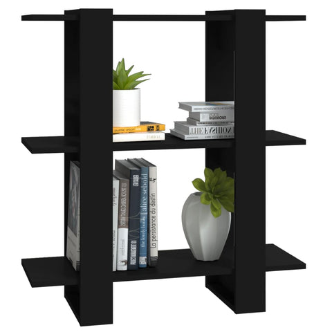Book Cabinet/Room Divider Black 80X30x87 Cm Bookshelves