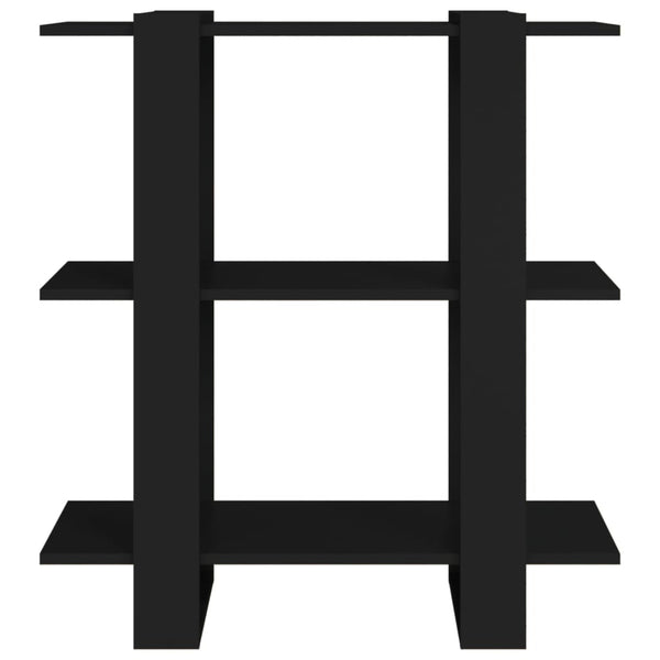 Book Cabinet/Room Divider Black 80X30x87 Cm Bookshelves