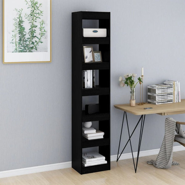 Book Cabinet/Room Divider Black 40X30x198 Cm