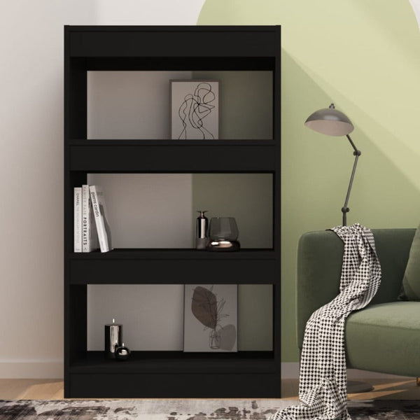 Vidaxl Book Cabinet/Room Divider Black 60X30x103 Cm Engineered Wood Bookshelves