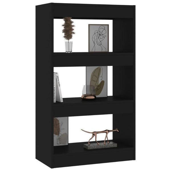 Vidaxl Book Cabinet/Room Divider Black 60X30x103 Cm Engineered Wood Bookshelves