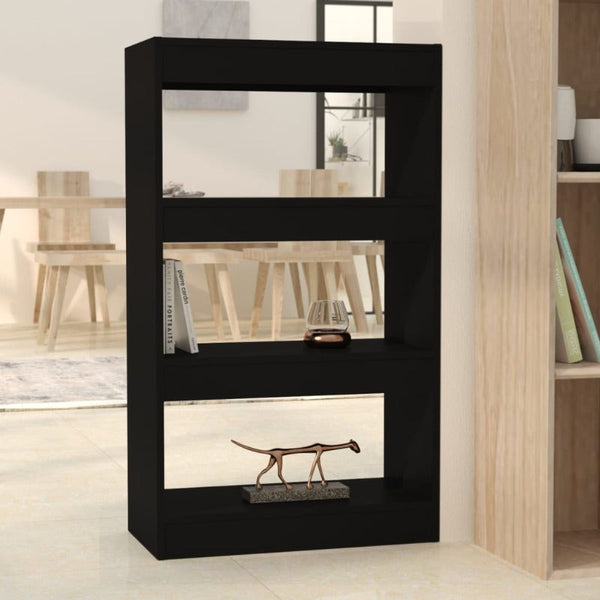 Vidaxl Book Cabinet/Room Divider Black 60X30x103 Cm Engineered Wood Bookshelves