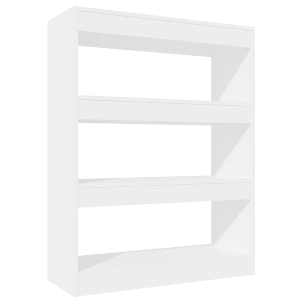 Vidaxl Book Cabinet/Room Divider High Gloss White 60X30x103 Cm Engineered Wood Screens & Room Dividers