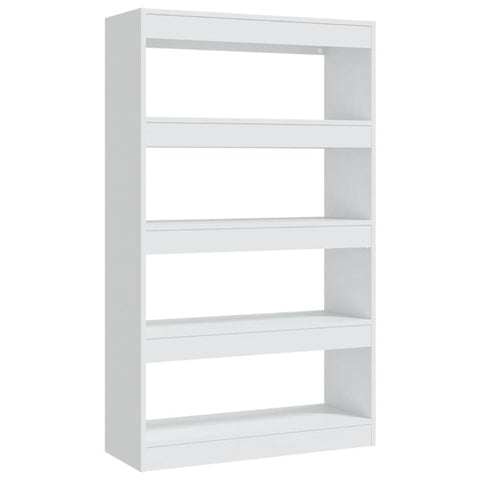 Book Cabinet/Room Divider White 80X30x135 Cm Engineered Wood
