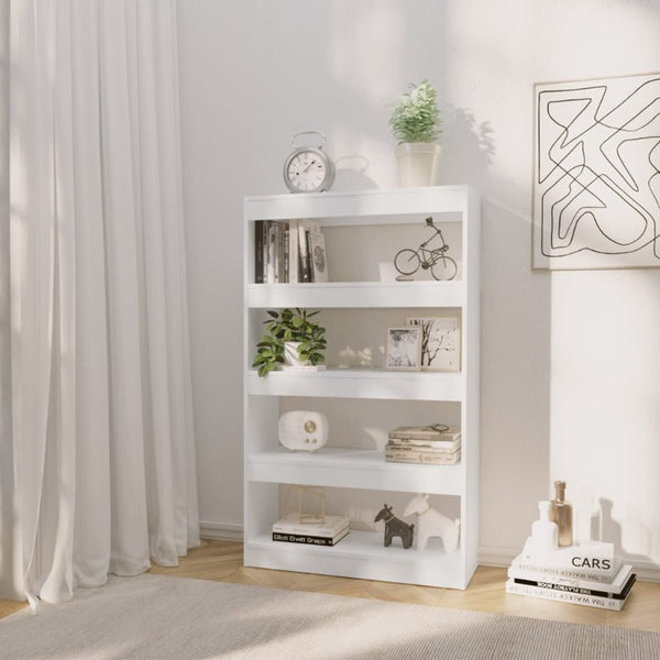 Vidaxl Book Cabinet/Room Divider White 80X30x135 Cm Engineered Wood Screens & Room Dividers