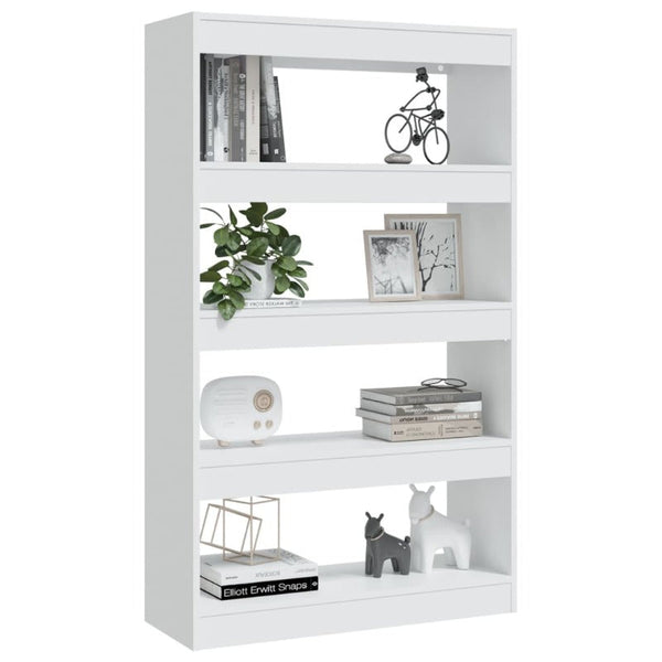 Vidaxl Book Cabinet/Room Divider White 80X30x135 Cm Engineered Wood Screens & Room Dividers