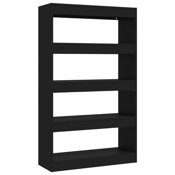 Book Cabinet/Room Divider Black 80X30x135 Cm Engineered Wood Bookshelves