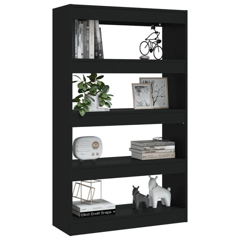 Book Cabinet/Room Divider Black 80X30x135 Cm Engineered Wood Bookshelves