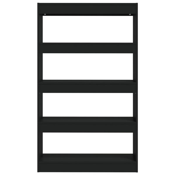 Book Cabinet/Room Divider Black 80X30x135 Cm Engineered Wood Bookshelves