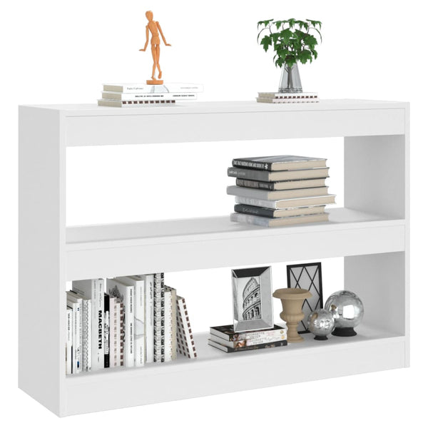Book Cabinet/Room Divider White 100X30x72 Cm Bookshelves