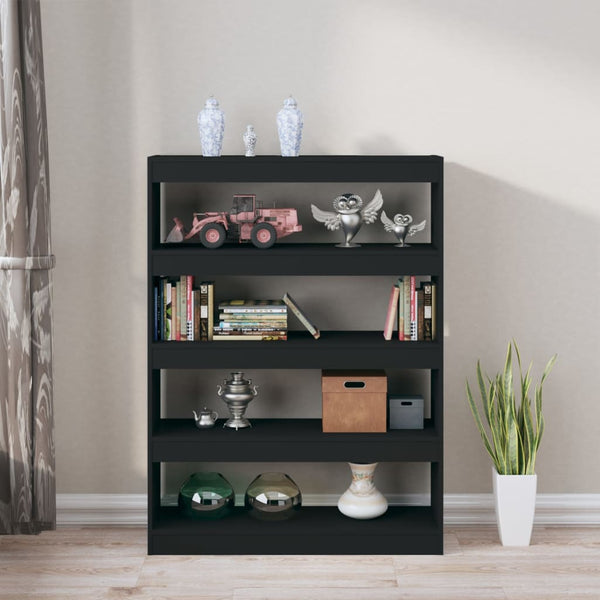 Book Cabinet/Room Divider Black 100X30x135 Cm Bookshelves