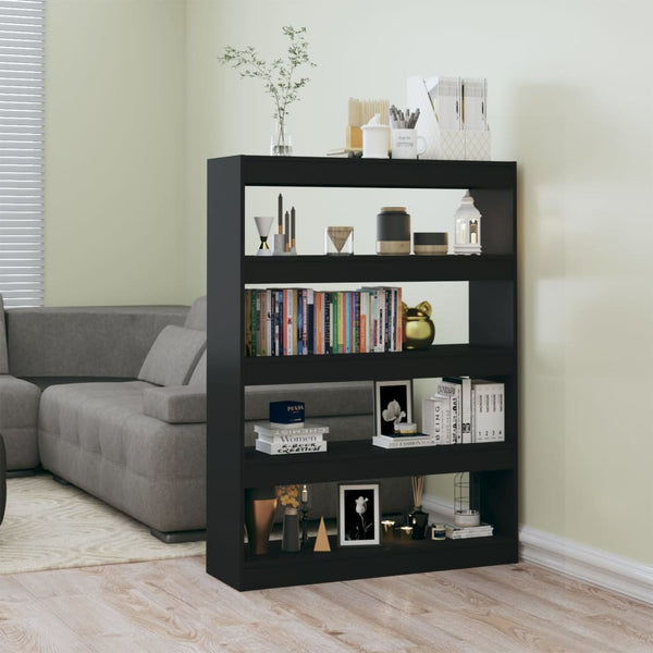 Book Cabinet/Room Divider Black 100X30x135 Cm Bookshelves