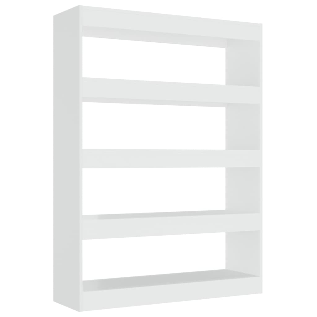 Book Cabinet/Room Divider High Gloss White 100X30x135 Cm Bookshelves