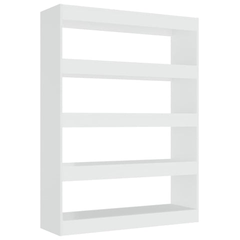 Book Cabinet/Room Divider High Gloss White 100X30x135 Cm Bookshelves