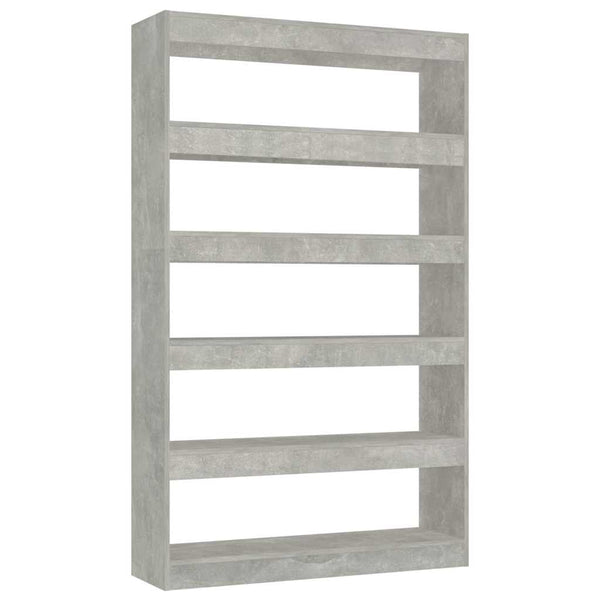 Vidaxl Book Cabinet/Room Divider Concrete Grey 100X30x166 Cm Bookshelves