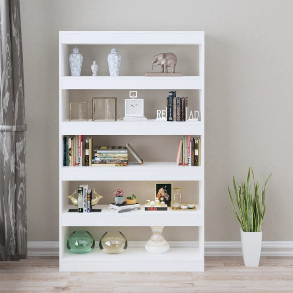 Book Cabinet/Room Divider High Gloss White 100X30x166 Cm Bookshelves