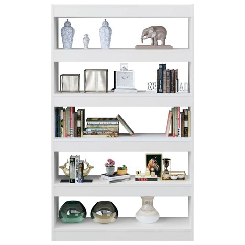 Book Cabinet/Room Divider High Gloss White 100X30x166 Cm Bookshelves