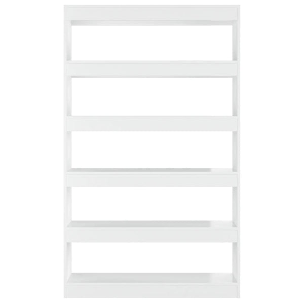 Book Cabinet/Room Divider High Gloss White 100X30x166 Cm Bookshelves