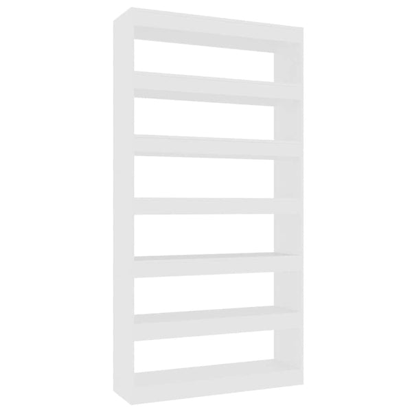 Vidaxl Book Cabinet Room Divider White 100X30x198 Cm Engineered Wood Screens & Room Dividers