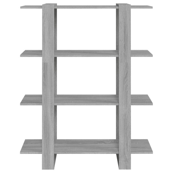 Book Cabinet/Room Divider Grey Sonoma 100X30x123.5 Cm Bookshelves