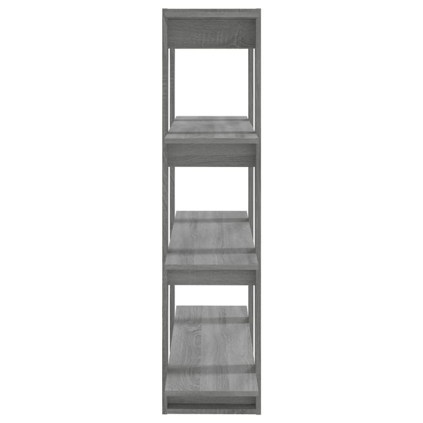 Book Cabinet/Room Divider Grey Sonoma 100X30x123.5 Cm Bookshelves