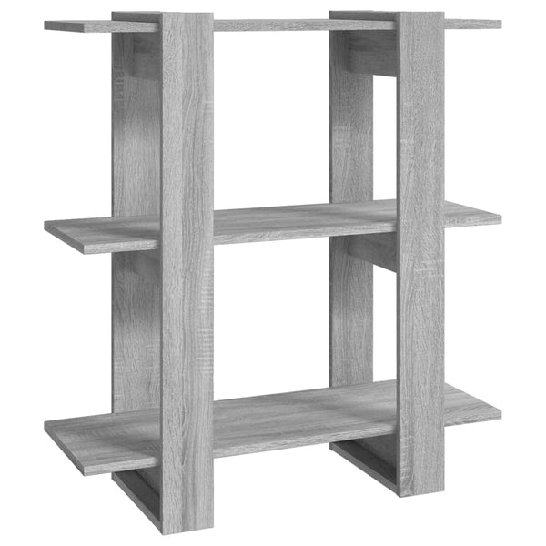 Book Cabinet/Room Divider Grey Sonoma 80X30x87 Cm Bookshelves