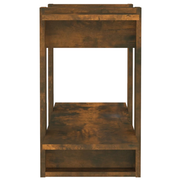 Book Cabinet/Room Divider Smoked Oak 80X30x51 Cm