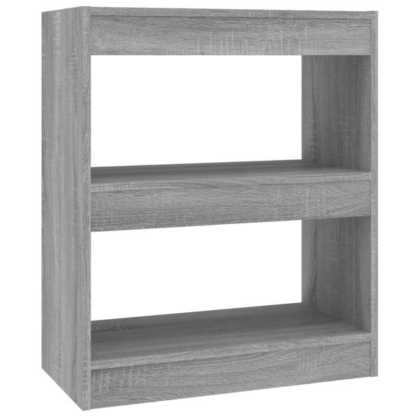Book Cabinet/Room Divider Grey Sonoma 60X30x72 Cm Bookshelves