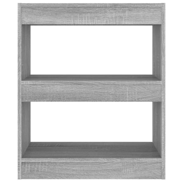 Book Cabinet/Room Divider Grey Sonoma 60X30x72 Cm Bookshelves