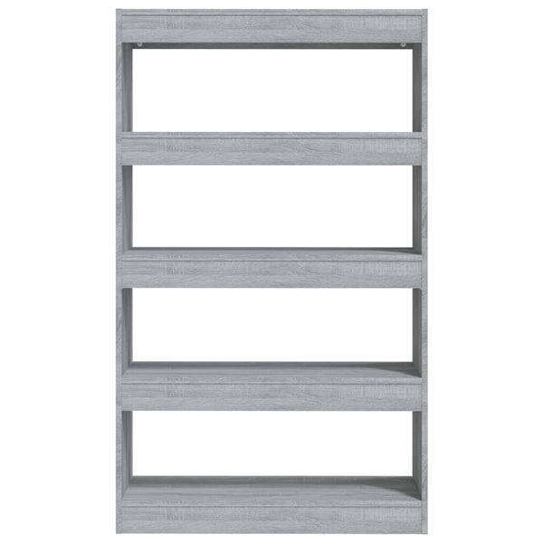 Book Cabinet/Room Divider Grey Sonoma 80X30x135 Cm Engineered Wood Bookshelves