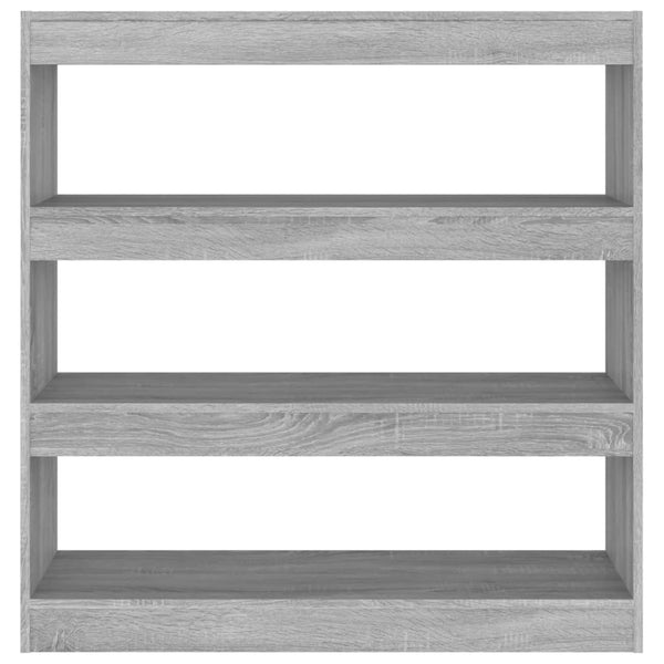 Book Cabinet/Room Divider Grey Sonoma 100X30x103 Cm Bookshelves