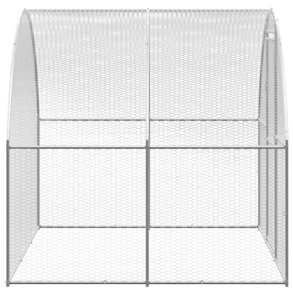 Vidaxl Outdoor Chicken Coop 3X4x2 M Galvanised Steel Small Animal Cages & Hutches