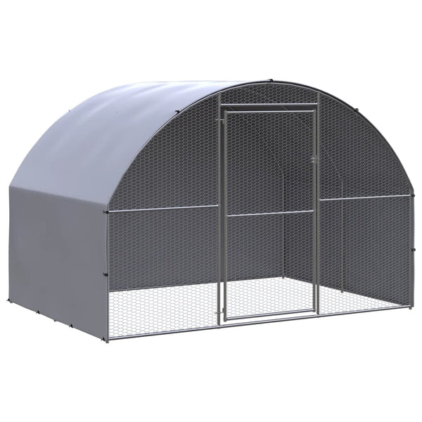 Outdoor Chicken Coop 3X2x2 M Galvanised Steel Small Animal Cages & Hutches
